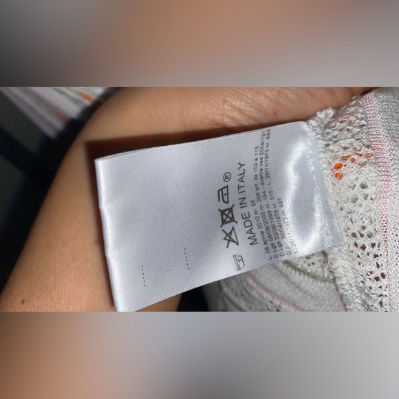 Tricot Chic Dress - White/Orange - Picture 5 of 11